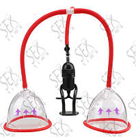 Подвійний вакуумний збільшувач грудей (помпа, екстендер) L 10см