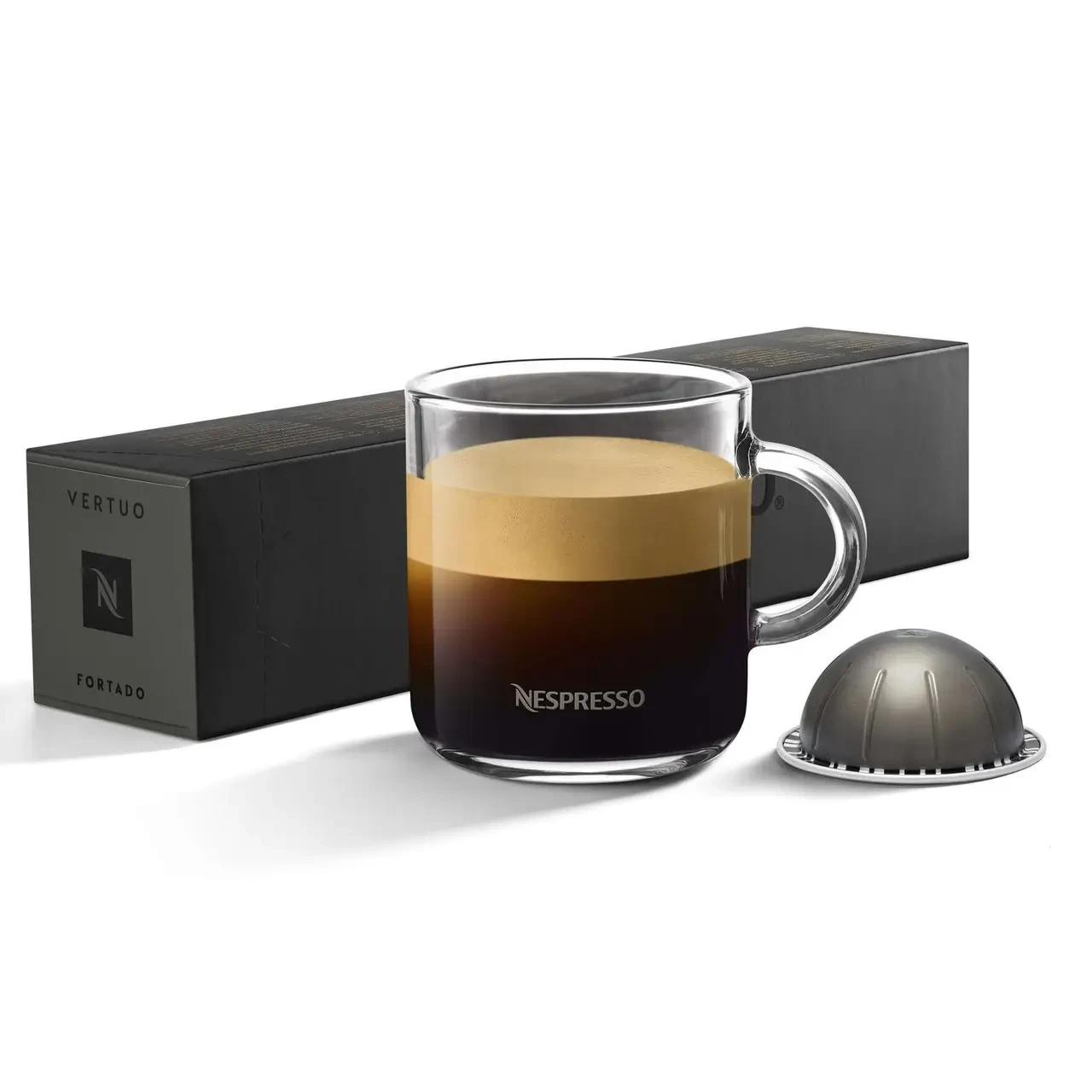 Поштучно! Кава в капсулах Nespresso Vertuo Fortado 10шт Швейцарія вертуо капсули