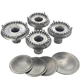 Комплект пальників з кришками для газової плити Електа