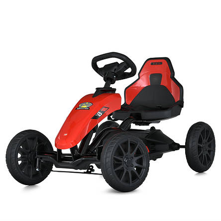 Карт дитячий педальний Bambi M 5779E-3 (ланцюговий привід, колеса EVA, ручне гальмо,до 30 кг), фото 1