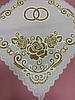 Хустинка для вінчання з золотим напиленням, фото 3