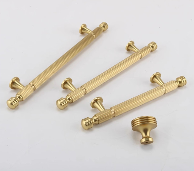 Ручка-скоба F-Retro сучасна класика OL-M101 BRASS GOLD
