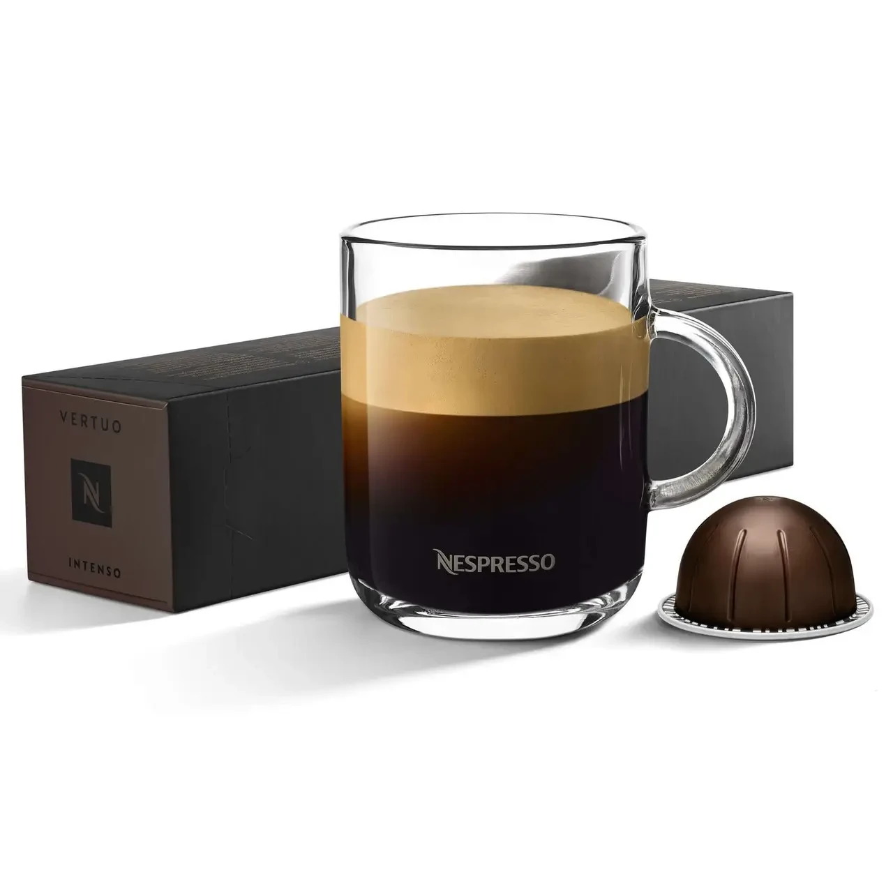 Поштучно! Кава в капсулах Nespresso Vertuo Intenso 10шт Швейцарія вертуо капсули темної обсмажування