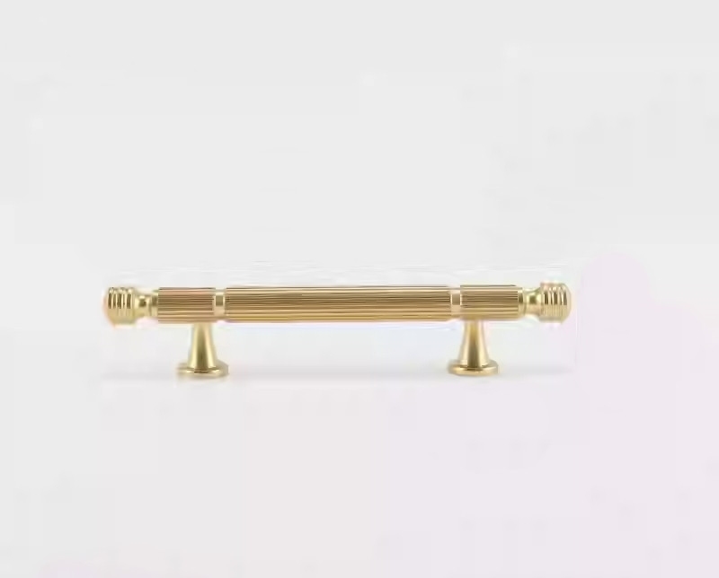 Ручка-скоба F-Retro сучасна класика OL-M101-96 BRASS GOLD матове золото 96 мм