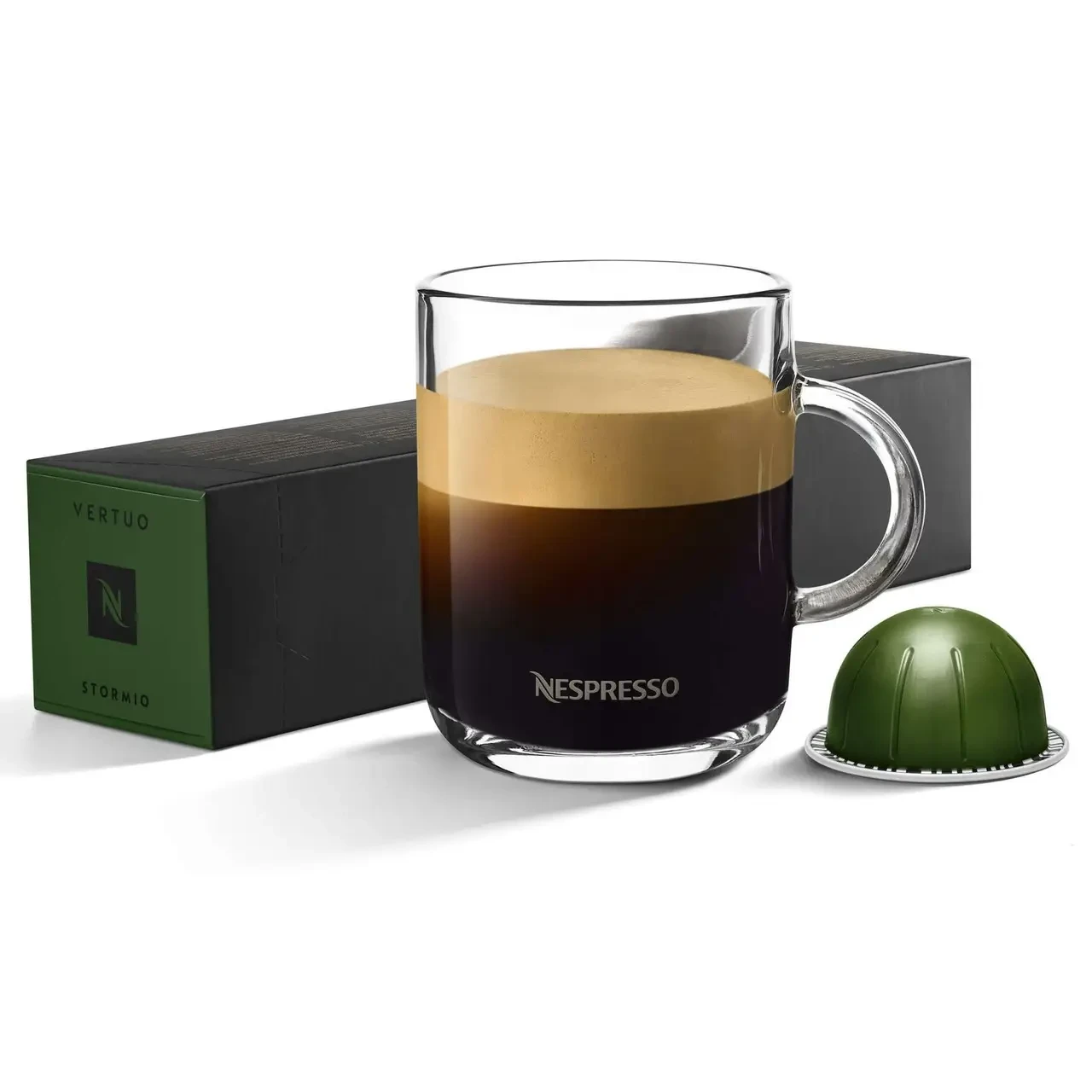 Поштучно! Кава в капсулах Nespresso Vertuo Stormio 10 шт Швейцарія вертуо капсули арабіка
