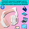 Навушники дитячі з вушками Котика бездротові блютуз дитячі для дівчинки на голову накладні Borofone Cat Ear, фото 3