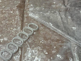 Шторка для ванної з плівки 3Д ефект 3D stone, фото 5