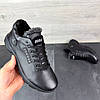 Чоловічі зимові шкіряні черевики, кросівки з натуральної шкіри чорні на хутрі для чоловіків на зиму, розмір 40 41 42 43 44 45, фото 3