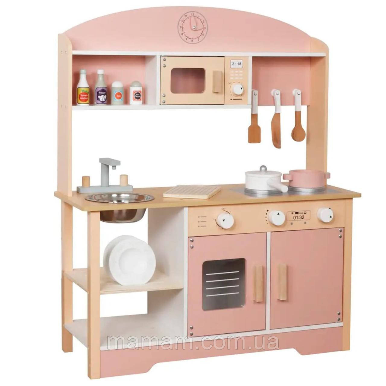 Дитяча дерев'яна кухня AVKO Парма Pink, фото 1