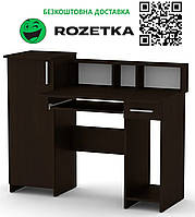 Стіл комп'ютерний пі пі-2 венге темний Компаніт (118х60х96 см). Доставка на точку видачі Rozetka БЕЗКОШТОВНА