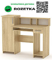 Стіл комп'ютерний пі пі-2 дуб сонома Компаніт (118х60х96 см). Доставка на точку видачі Rozetka БЕЗКОШТОВНА