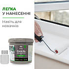 Емаль для підвіконників Barko 1 кг графіт, фото 6