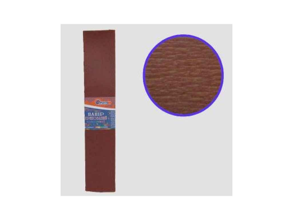 Креп-папір 55%, коричневий 50*200см, 20г/м2 55-8043KR ТМ УКРАЇНА FG