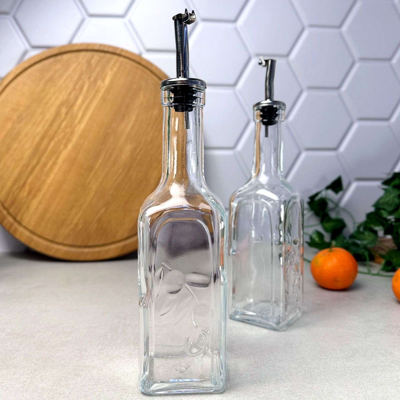 Скляні ємності для олії та оцту 2 шт 365 мл Pasabahce, фото 1