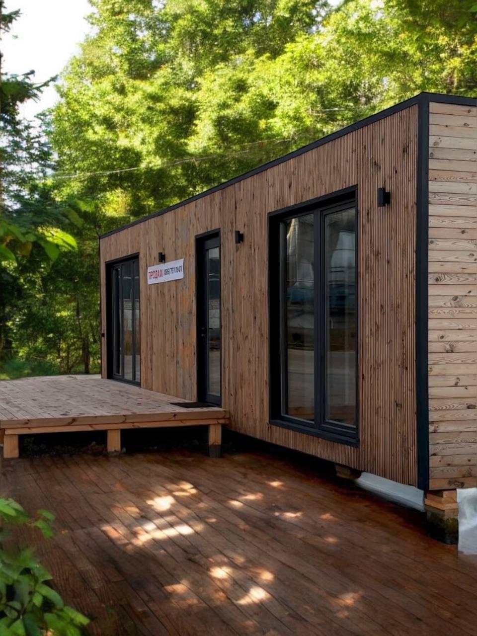 Каркасно-щитовий модульний будинок 12,0х4,0х3,3м