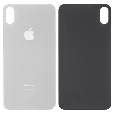 Задня панель корпусу для iPhone XS Max, біла, не потрібно знімати скло камери, big hole, фото 1