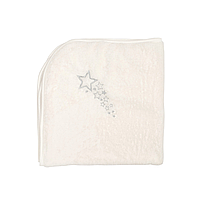 Плед дитячий Twins Star велюр з вишивкою, ecru