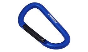 Карабін Munkees D 8 мм x 80 мм, алюміній, темно-синій, легкий і компактний