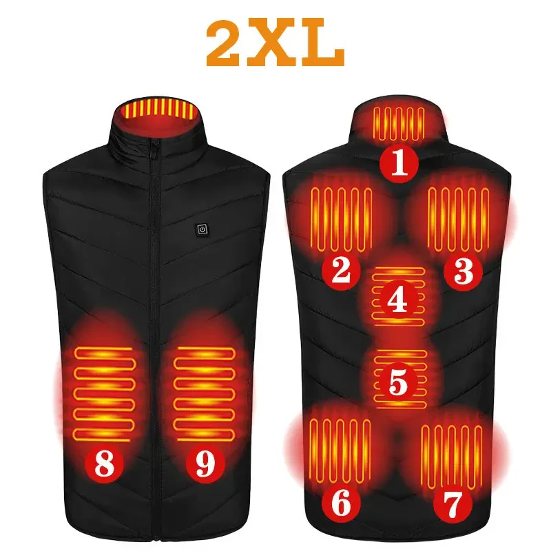 Жилет із підігріванням Baesan HV09, робота від USB, розмір XXL, фото 1