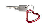 Карабін Munkees Mini 2 Heart червоний, алюмінієвий, компактний, 2 шт, для ключів та аксесуарів, фото 2