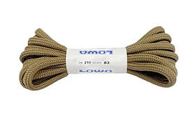 Шнурки Lowa Zephyr 210 см коричневі для трекінгового взуття, міцні стяжки