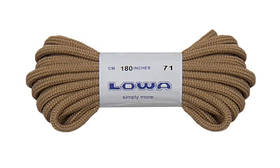 Шнурки Lowa Zephyr 180 см коричневі для трекінгових черевиків з поліестеру
