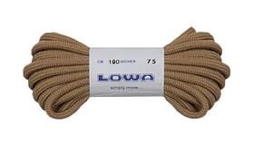 Шнурки Lowa Zephyr 190 см коричневі для трекінгових черевиків, міцні та зносостійкі