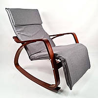 Крісло гойдалка Avko ARC001 Walnut Grey
