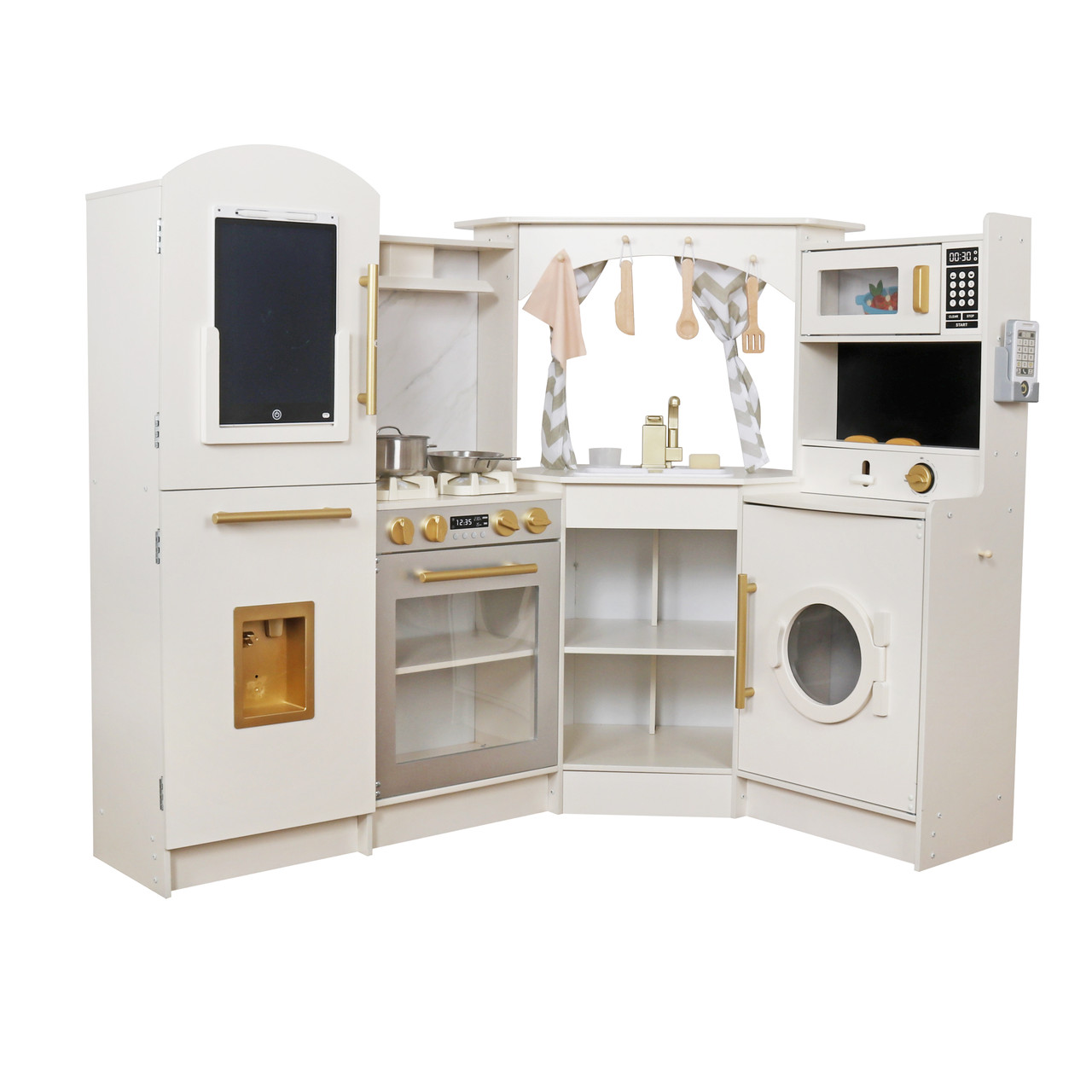 Дитяча кутова кухня дерев'яна AVKO Пальма Вода звукові та світлові ефекти + аксесуари, фото 1