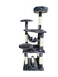 Кігтеточка, будиночок, дряпка для кішок Avko CatTree 1222 Grey, фото 2