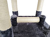 Кігтеточка, будиночок, дряпка для кішок Avko CatTree 1222 Grey, фото 3