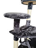 Кігтеточка, будиночок, дряпка для кішок Avko CatTree 1222 Grey, фото 4
