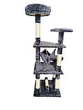 Кігтеточка, будиночок, дряпка для кішок Avko CatTree 1222 Grey, фото 5