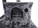 Кігтеточка, будиночок, дряпка для кішок Avko CatTree 1062 Grey, фото 7