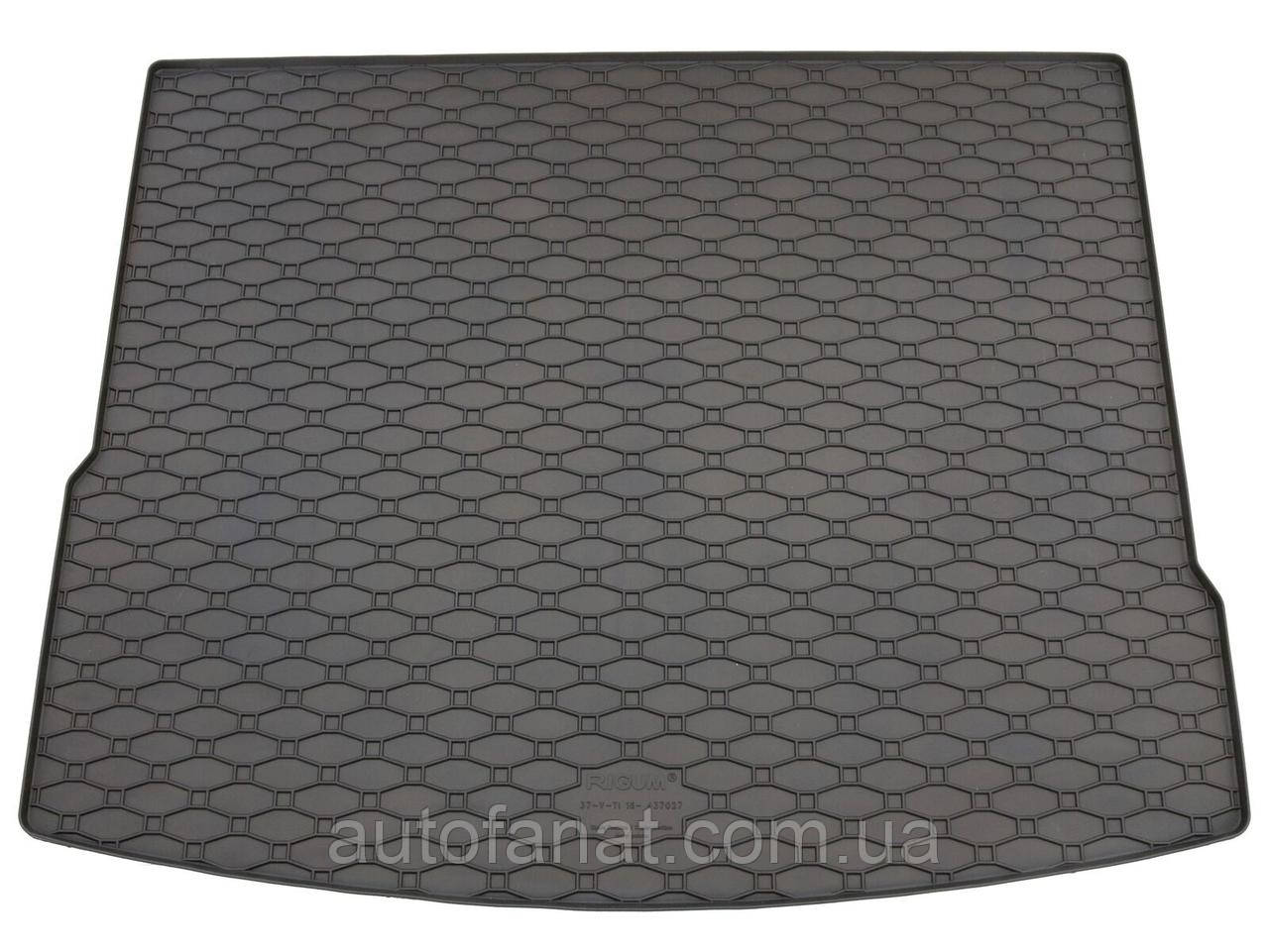 Килимок у багажник VW Tiguan 2016-2024 (верхнє положення), гумовий Rigum Чехія (437027)