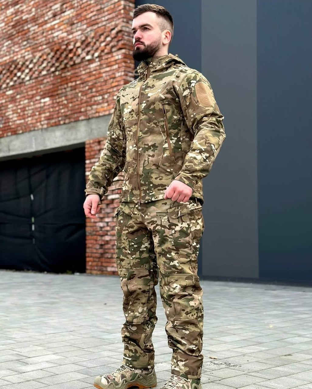 Костюм Софтшел Мультикам на флісі М (46)