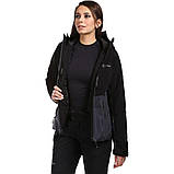 Куртка Kilpi FLIP-W для жінок, зимова з капюшоном, водонепроникна, бежевий/чорний, фото 3