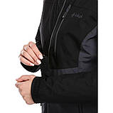 Куртка Kilpi FLIP-W для жінок, зимова з капюшоном, водонепроникна, бежевий/чорний, фото 4