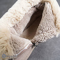 Жіночі зимові уги кавового кольору, фото 3