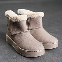 Жіночі зимові уги кавового кольору, фото 5