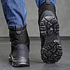 Дутики чоловічі зимові на замок чорні, фото 8