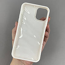 Чохол для Apple iPhone 11 силіконовий рельєфний чохол на телефон айфон 11 молочний q01t, фото 2