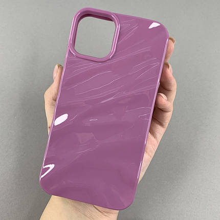 Чохол для Apple iPhone 11 силіконовий рельєфний чохол на телефон айфон 11 чорничний q01t, фото 1