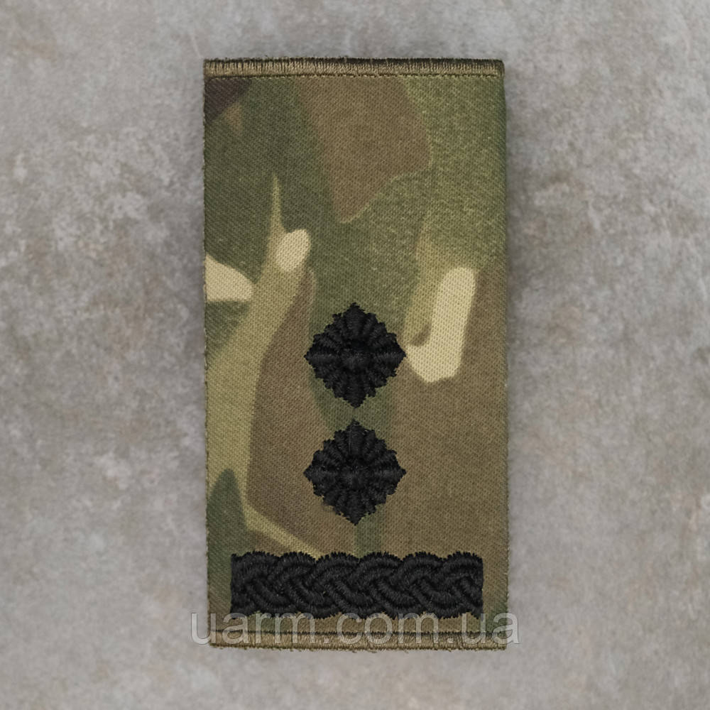 Погон підполковник МУФТА 1шт мультикам 10.0 х 5.0, фото 1