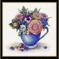 Набір для вишивки хрестиком MAGIC CROSS STITCH Квітковий настрій 007