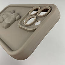 Чохол для Apple iPhone 14 Pro Max чохол з об'ємним ведмедиком на телефон айфон 14 про макс коричневий q01e, фото 5