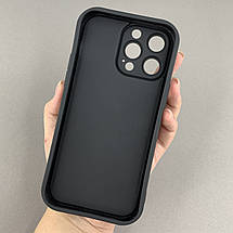 Чохол для Apple iPhone 14 Pro Max чохол з об'ємним ведмедиком на телефон айфон 14 про макс чорний q01e, фото 2