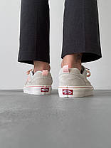 Жіночі кеди Vans Skool KNU Pastels Pink Ванс Олд Скул низькі ніжно рожеві замша текстиль демісезон, фото 5