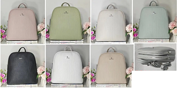 Жіночий рюкзак 24*22 см на два відділення зі штучної шкіри в різних кольорах Zhenya