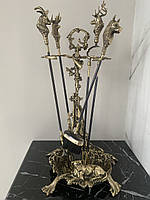 Камінний набір з бронзи